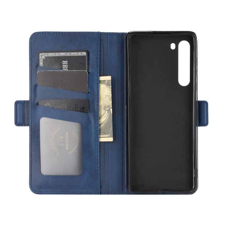 For Motorola Edge Dual-side Magnetic Buckle Horizontal Flip Leather Case with Holder & Card Slots & Wallet