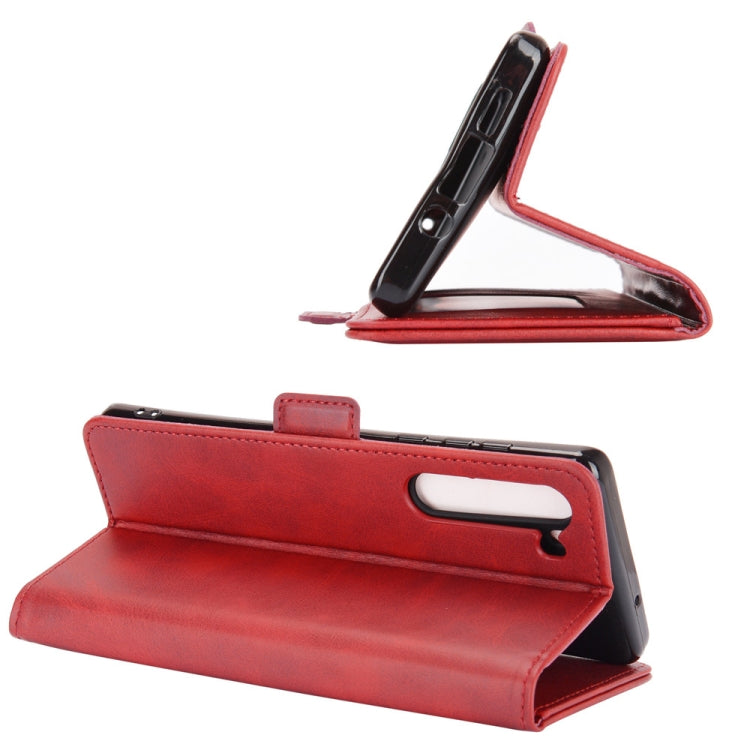 For Motorola Edge Dual-side Magnetic Buckle Horizontal Flip Leather Case with Holder & Card Slots & Wallet