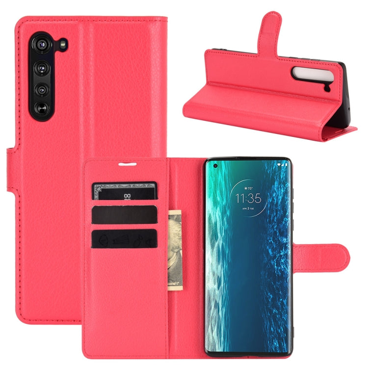 For Motorola Edge Litchi Texture Horizontal Flip Protective Case with Holder & Card Slots & Wallet