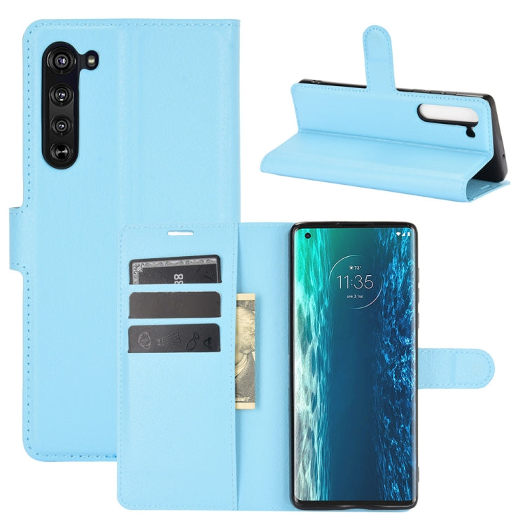 For Motorola Edge Litchi Texture Horizontal Flip Protective Case with Holder & Card Slots & Wallet