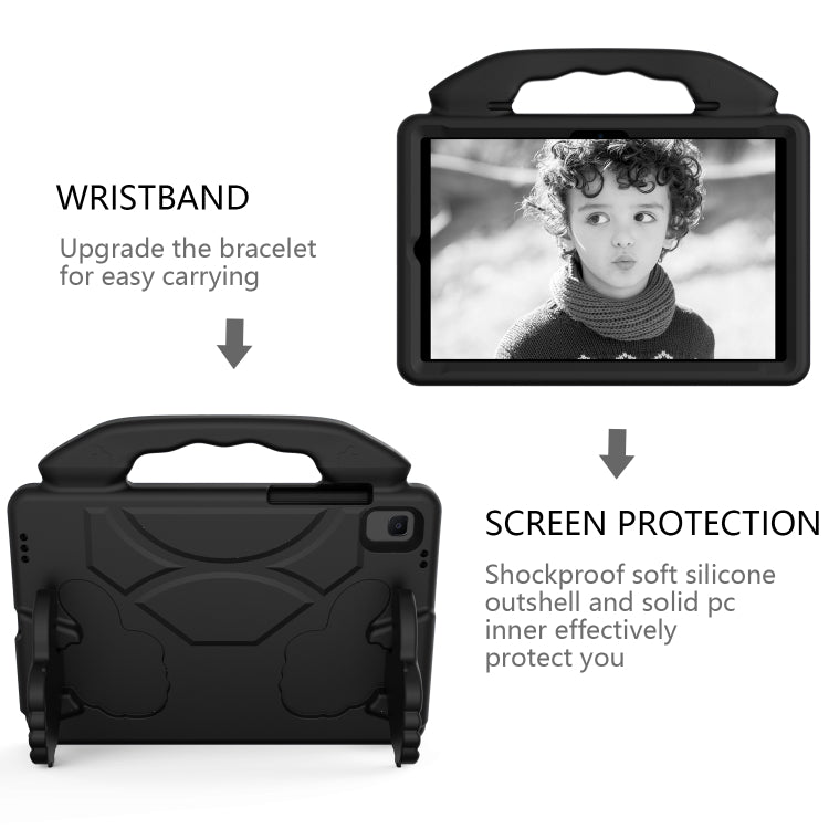 For Samsung Galaxy Tab A7 10.4(2020)T500/T505 EVA Material Children Flat Anti Falling Cover Protective Shell With Thumb Bracket