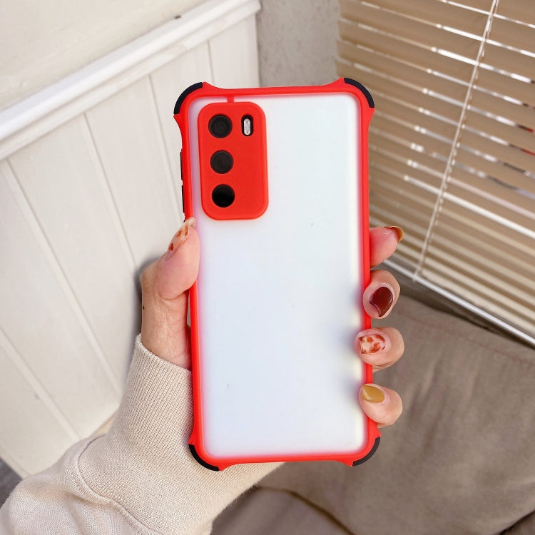 For Huawei P40 TPU + PC Four-Corner Shockproof Skin-feel Case