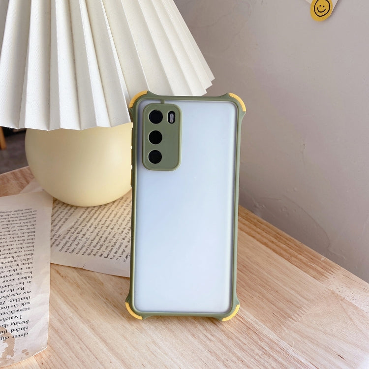 For Huawei P40 TPU + PC Four-Corner Shockproof Skin-feel Case