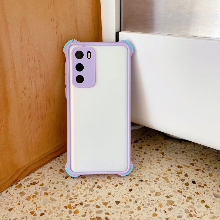 For Huawei P40 TPU + PC Four-Corner Shockproof Skin-feel Case
