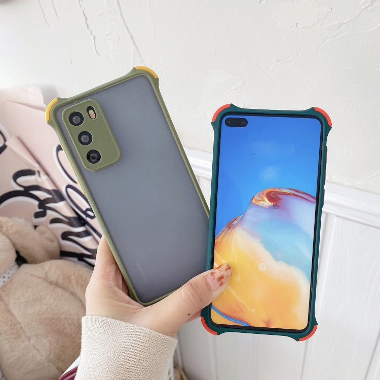 For Huawei P40 TPU + PC Four-Corner Shockproof Skin-feel Case