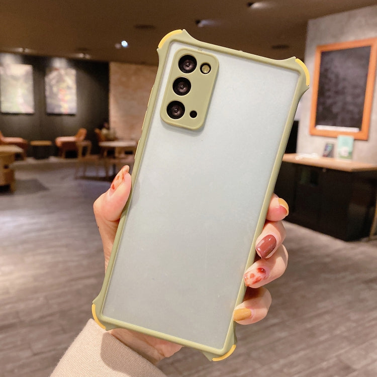 For Galaxy Note20 TPU + PC Four-Corner Shockproof Skin-feel Case