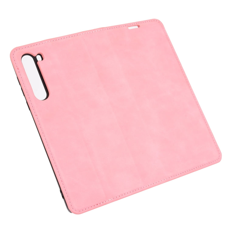 For Motorola Moto Edge Retro-skin Business Magnetic Suction Leather Case with Holder & Card Slots & Wallet