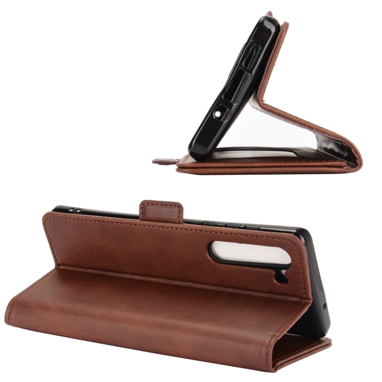 For Motorola Moto Edge Dual-side Magnetic Buckle Horizontal Flip Leather Case with Holder & Card Slots & Wallet