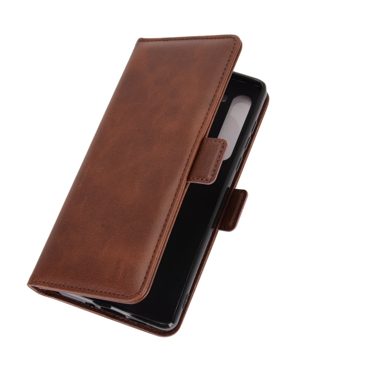 For Motorola Moto Edge Dual-side Magnetic Buckle Horizontal Flip Leather Case with Holder & Card Slots & Wallet