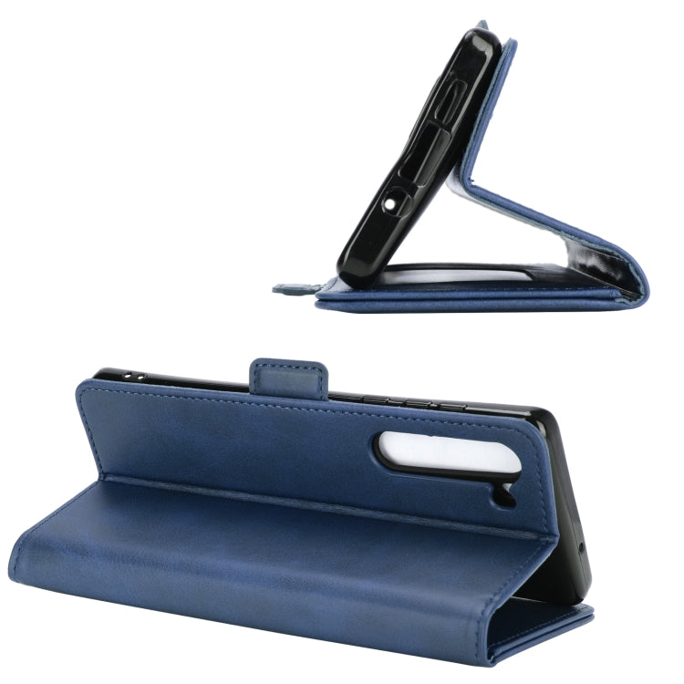 For Motorola Moto Edge Dual-side Magnetic Buckle Horizontal Flip Leather Case with Holder & Card Slots & Wallet