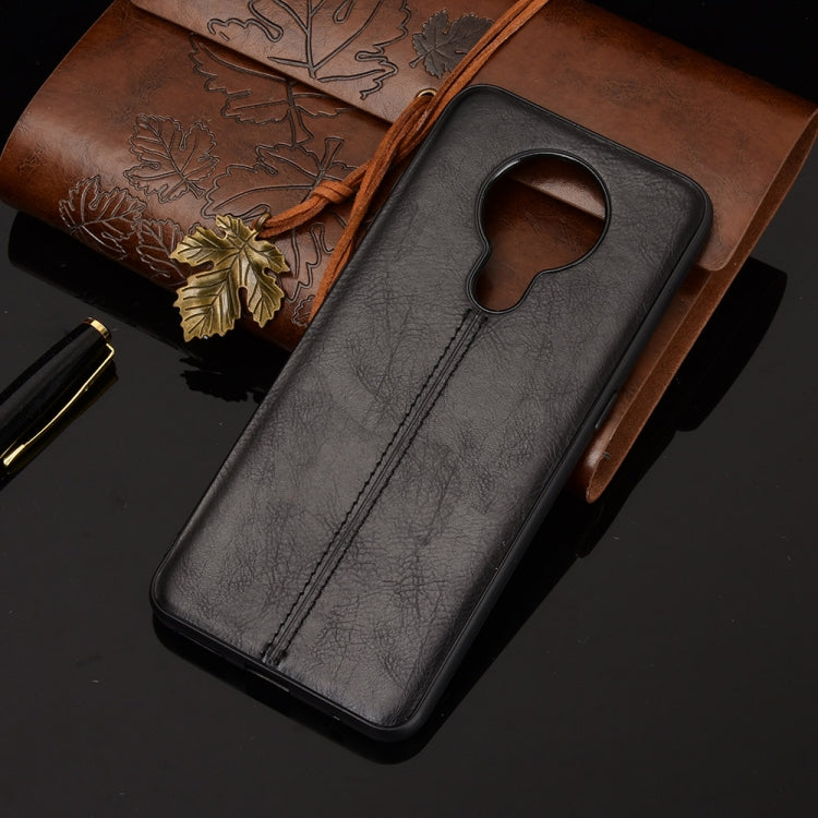 For Nokia 5.3 Shockproof Sewing Cow Pattern Skin PC + PU + TPU Case