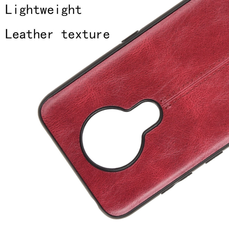 For Nokia 5.3 Shockproof Sewing Cow Pattern Skin PC + PU + TPU Case