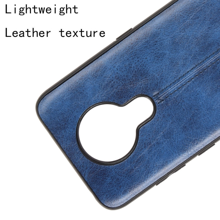 For Nokia 5.3 Shockproof Sewing Cow Pattern Skin PC + PU + TPU Case