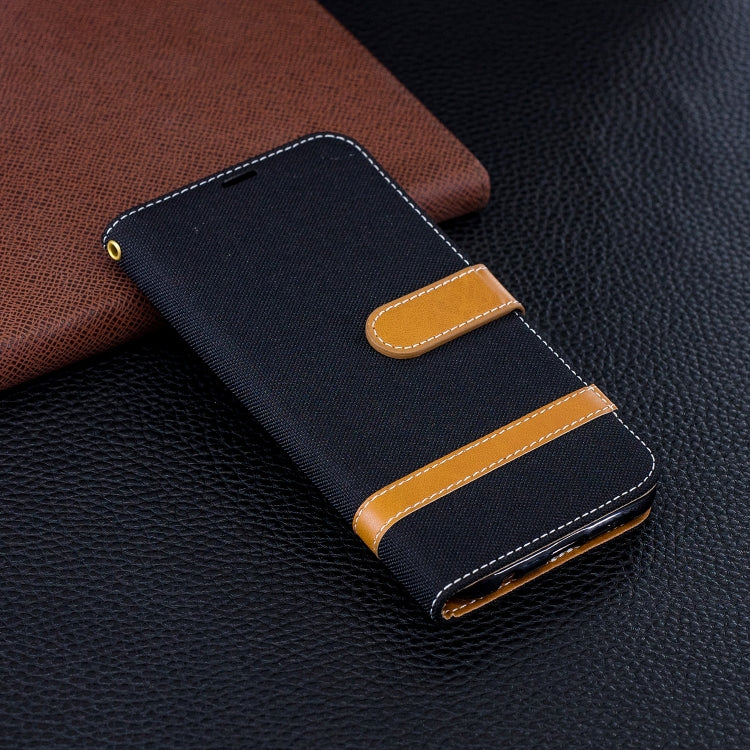 Color Matching Denim Texture Leather Case for Huawei  P20 Lite & Nove 3e , with Holder & Card Slots & Wallet & Lanyard