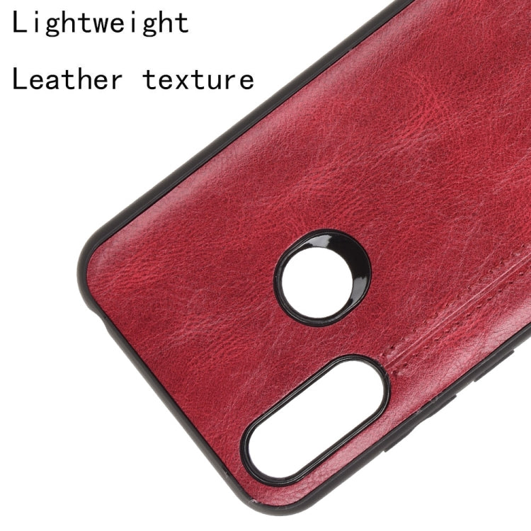 For Motorola Moto E6s 2020 Shockproof Sewing Cow Pattern Skin PC + PU + TPU Case