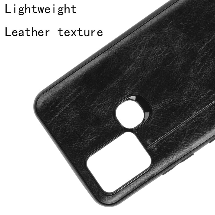 For Infinix Hot 10 Shockproof Sewing Cow Pattern Skin PC + PU + TPU Case