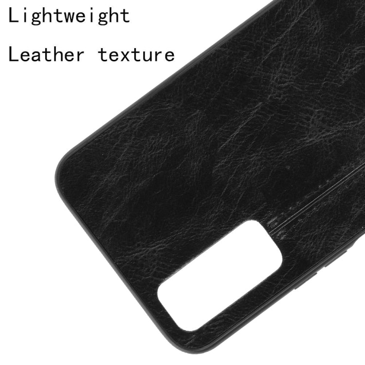 For vivo Y20/Y20i Shockproof Sewing Cow Pattern Skin PC + PU + TPU Case