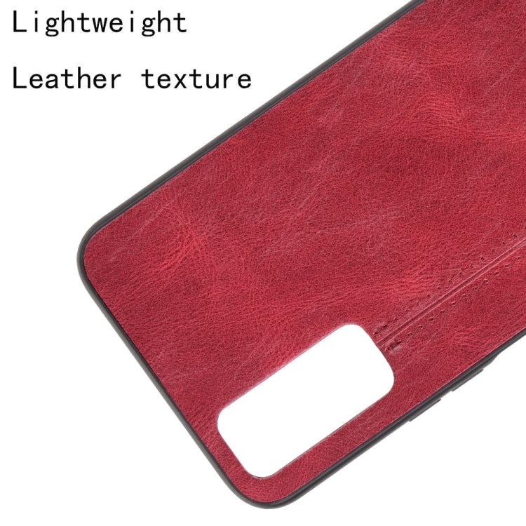 For vivo Y20/Y20i Shockproof Sewing Cow Pattern Skin PC + PU + TPU Case