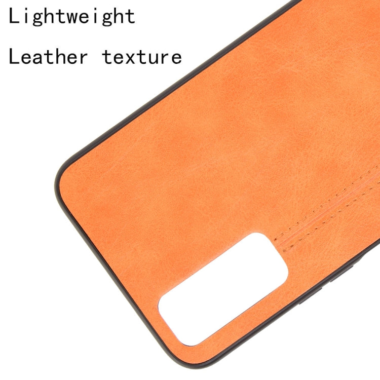 For vivo Y20/Y20i Shockproof Sewing Cow Pattern Skin PC + PU + TPU Case