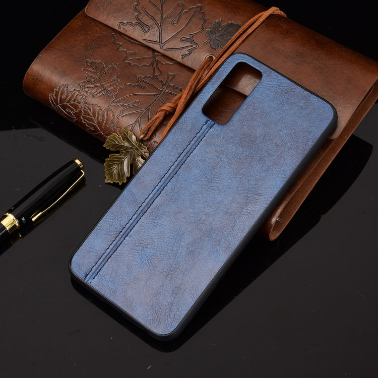 For vivo Y20/Y20i Shockproof Sewing Cow Pattern Skin PC + PU + TPU Case