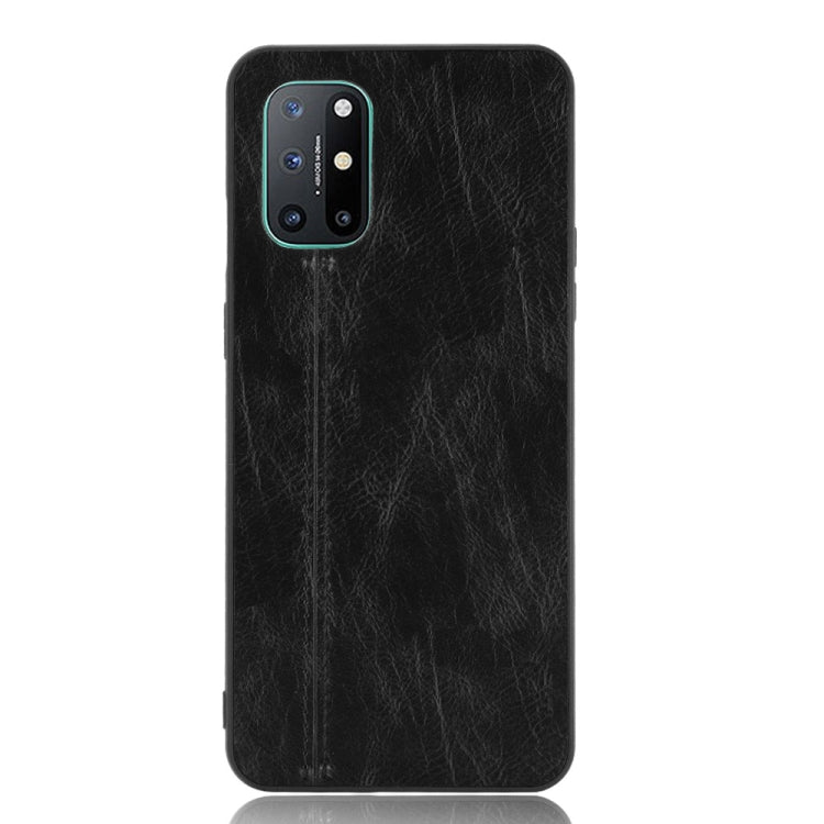 For OnePlus 8T Shockproof Sewing Cow Pattern Skin PC + PU + TPU Case