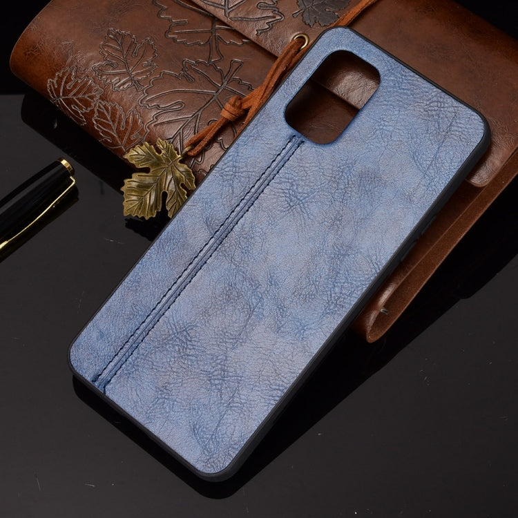 For OnePlus 8T Shockproof Sewing Cow Pattern Skin PC + PU + TPU Case