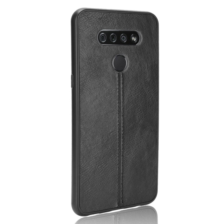 For LG K51 Shockproof Sewing Cow Pattern Skin PC + PU + TPU Case