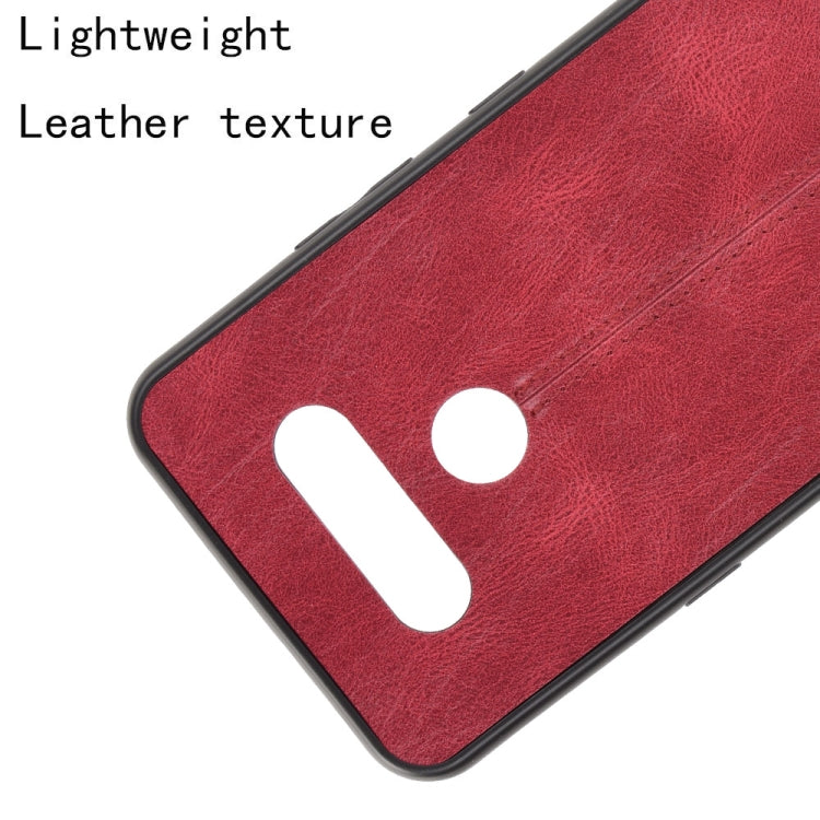 For LG K51 Shockproof Sewing Cow Pattern Skin PC + PU + TPU Case