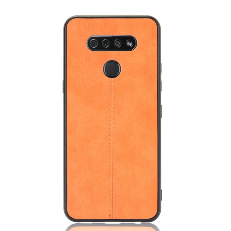 For LG K51 Shockproof Sewing Cow Pattern Skin PC + PU + TPU Case