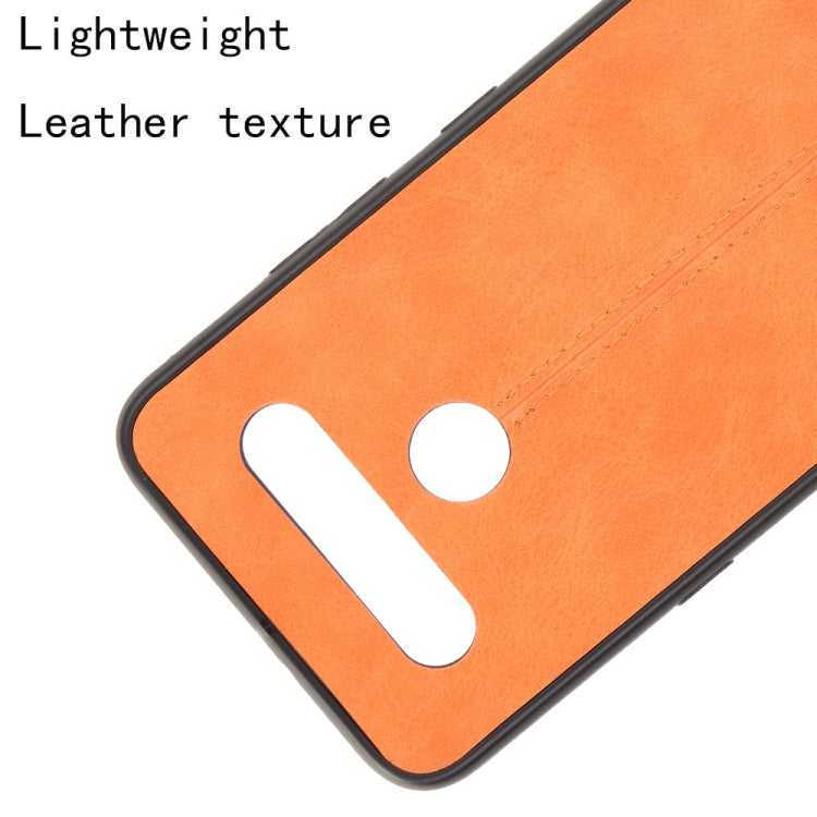 For LG K41S/ K51S Shockproof Sewing Cow Pattern Skin PC + PU + TPU Case