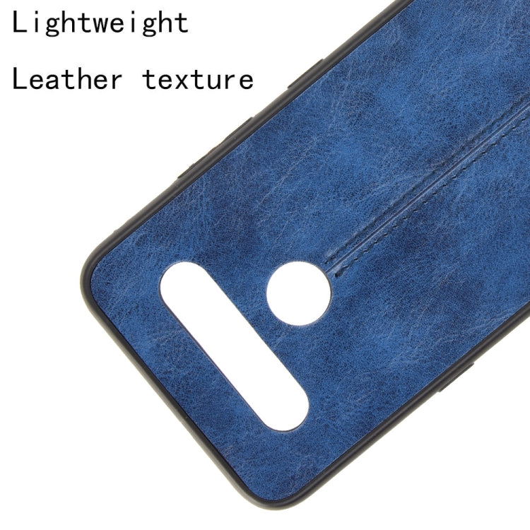 For LG K41S/ K51S Shockproof Sewing Cow Pattern Skin PC + PU + TPU Case