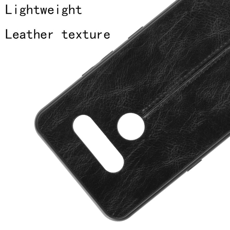 For LG K50S Shockproof Sewing Cow Pattern Skin PC + PU + TPU Case