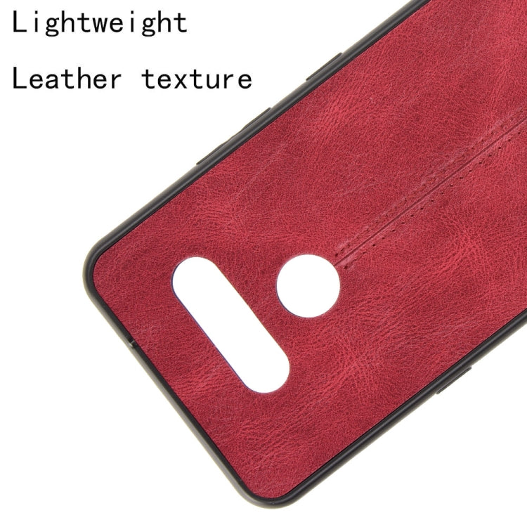 For LG K50S Shockproof Sewing Cow Pattern Skin PC + PU + TPU Case