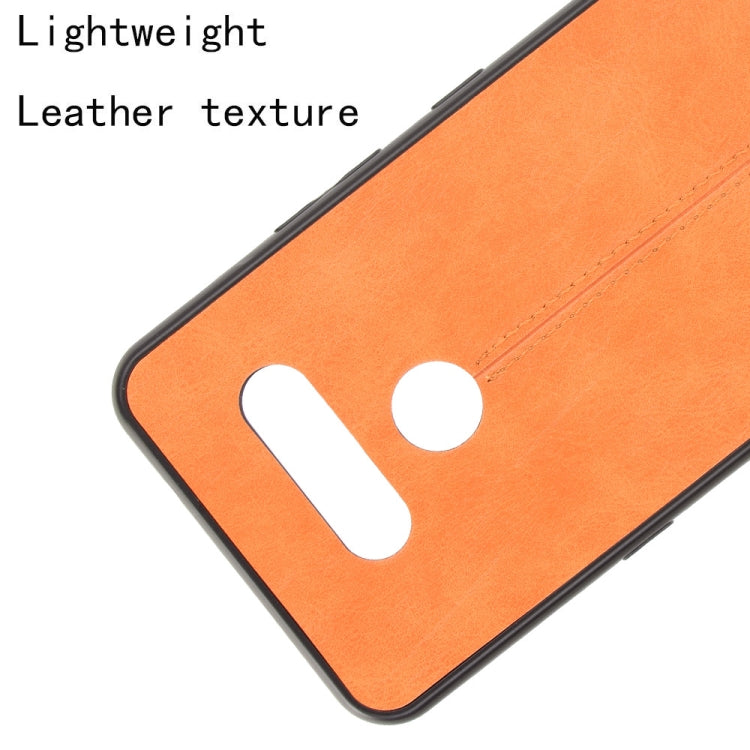 For LG K50S Shockproof Sewing Cow Pattern Skin PC + PU + TPU Case