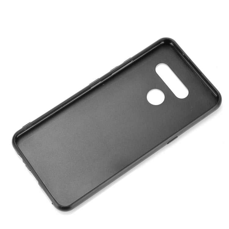 For LG K50S Shockproof Sewing Cow Pattern Skin PC + PU + TPU Case