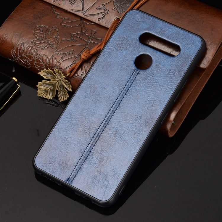 For LG K50S Shockproof Sewing Cow Pattern Skin PC + PU + TPU Case