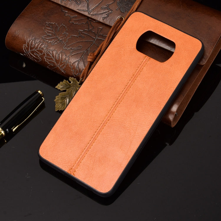For Xiaomi Poco X3 NFC Shockproof Sewing Cow Pattern Skin PC + PU + TPU Case