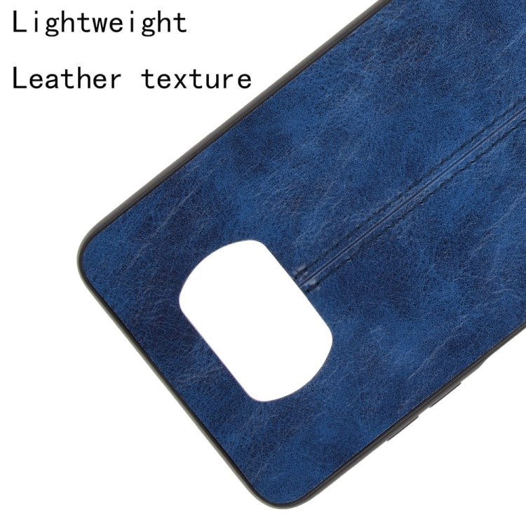 For Xiaomi Poco X3 NFC Shockproof Sewing Cow Pattern Skin PC + PU + TPU Case