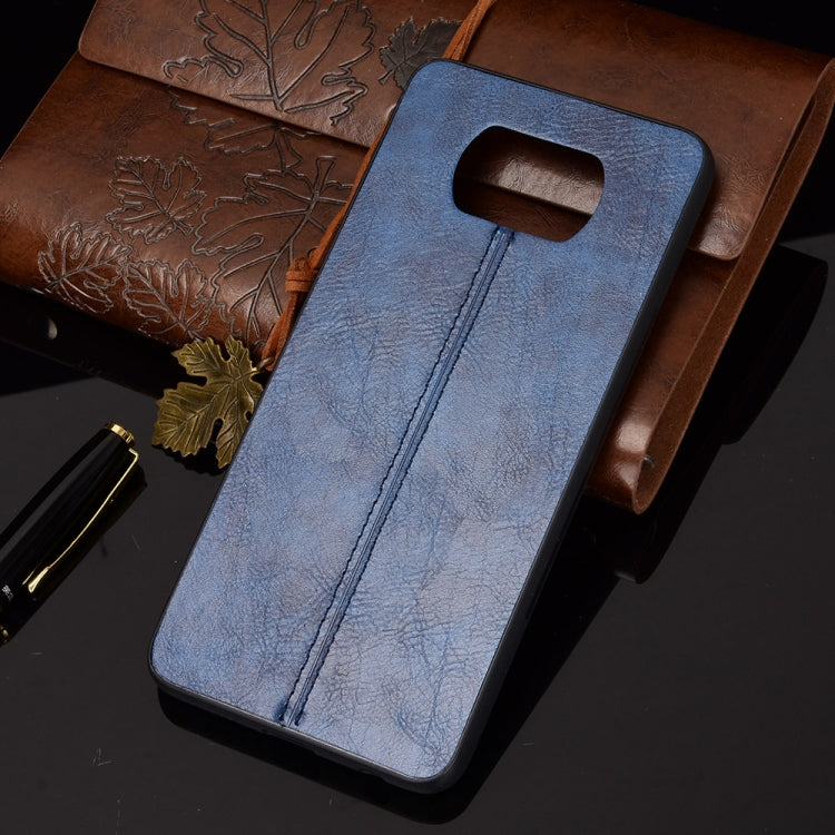 For Xiaomi Poco X3 NFC Shockproof Sewing Cow Pattern Skin PC + PU + TPU Case