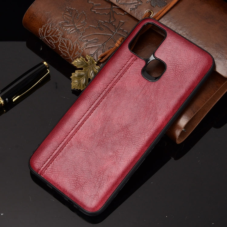 For Infinix Hot 10 Lite Shockproof Sewing Cow Pattern Skin PC + PU + TPU Case