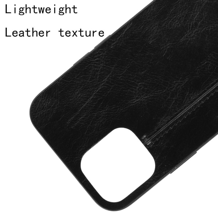 For iPhone 12 / 12 Pro Shockproof Sewing Cow Pattern Skin PC + PU + TPU Case