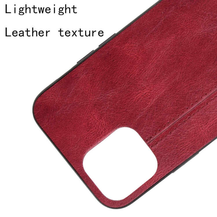 For iPhone 12 / 12 Pro Shockproof Sewing Cow Pattern Skin PC + PU + TPU Case