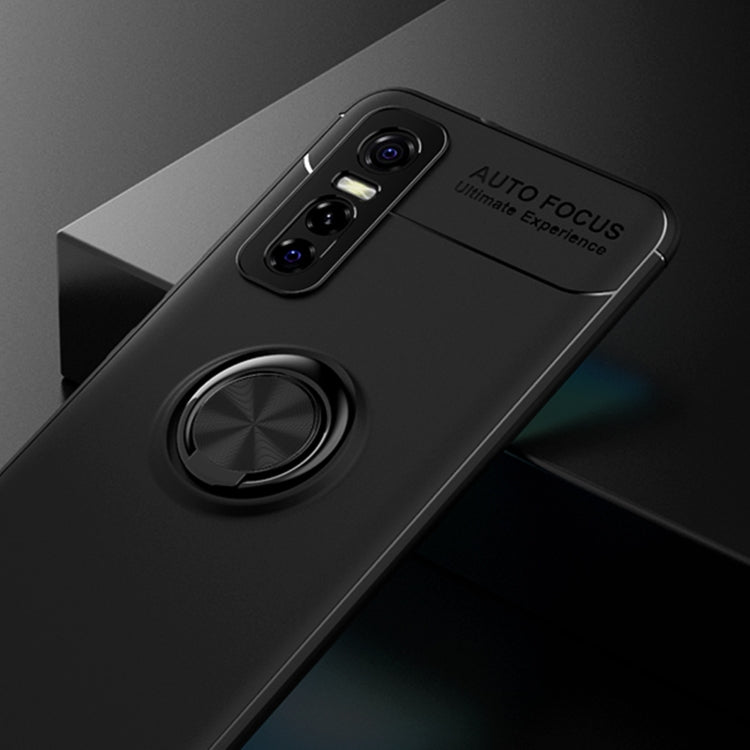 For vivo Y73s Metal Ring Holder 360 Degree Rotating TPU Case