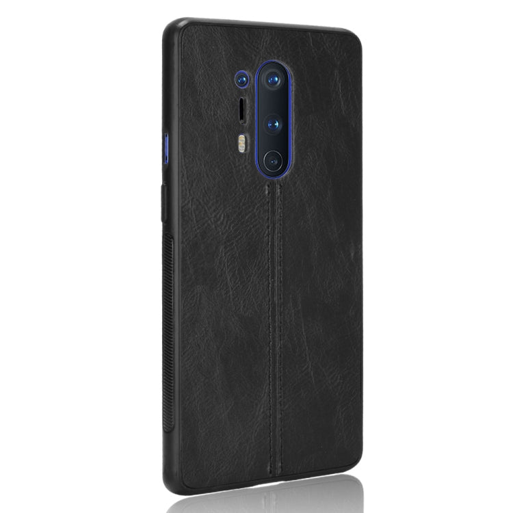For OnePlus 8 Pro Shockproof Sewing Cow Pattern Skin PC + PU + TPU Case