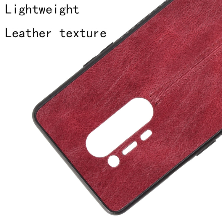 For OnePlus 8 Pro Shockproof Sewing Cow Pattern Skin PC + PU + TPU Case