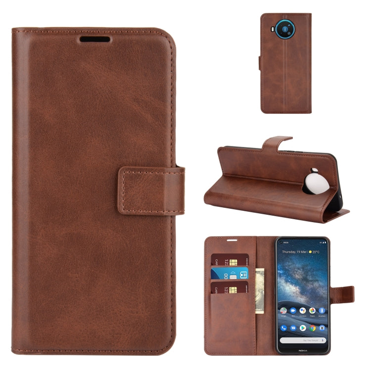 For Nokia 8.3 5G Retro Calf Pattern Buckle Horizontal Flip Leather Case with Holder & Card Slots & Wallet