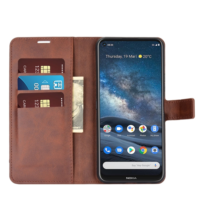For Nokia 8.3 5G Retro Calf Pattern Buckle Horizontal Flip Leather Case with Holder & Card Slots & Wallet