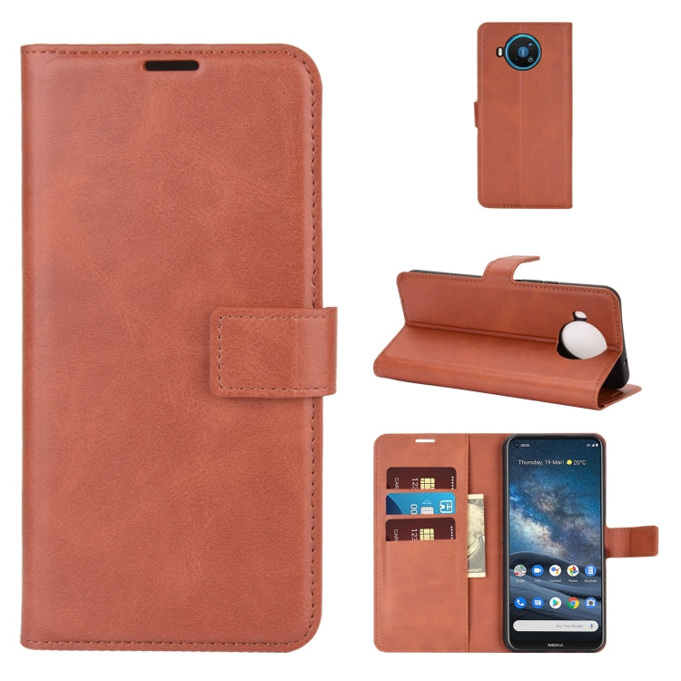 For Nokia 8.3 5G Retro Calf Pattern Buckle Horizontal Flip Leather Case with Holder & Card Slots & Wallet