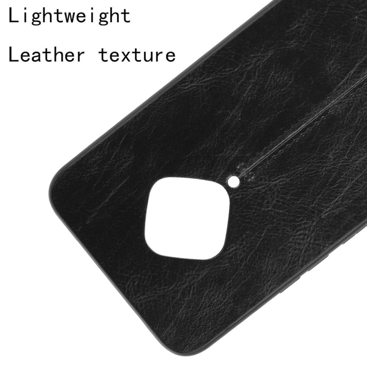 For vivo X50e Shockproof Sewing Cow Pattern Skin PC + PU + TPU Case