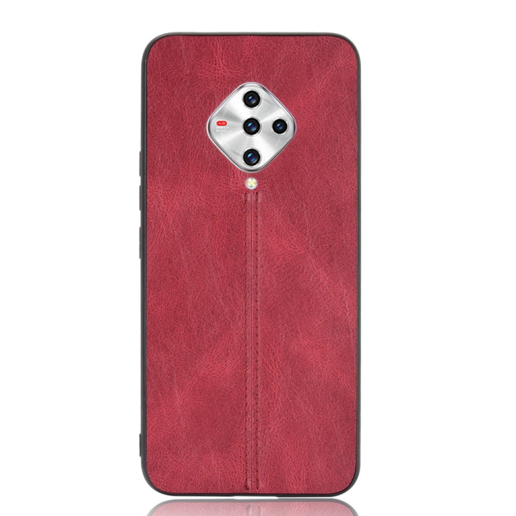 For vivo X50e Shockproof Sewing Cow Pattern Skin PC + PU + TPU Case
